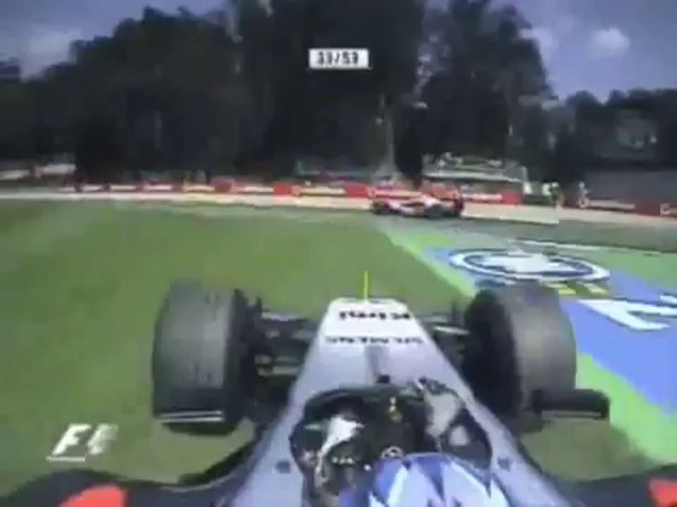 Kimi Raikkonen Overtakes Fernando Alonso Italy 2005