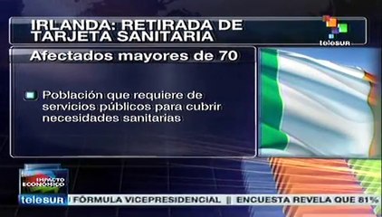 Irlanda retirará tarjeta sanitaria afectando a miles de ancianos