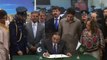 President signs The Right to Free and Compulsory Education Bill,Bilawal Bhutto Zardari was also present during the signing ceremony