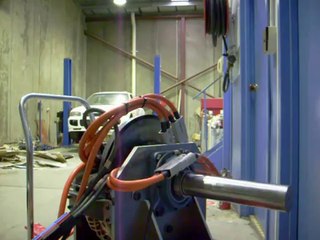 Axial Flux wheel motor no-load test