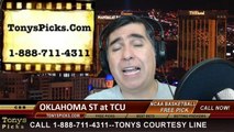 TCU Horned Frogs vs. Oklahoma St Cowboys Pick Prediction NCAA College Basketball Odds Preview 2-24-2014