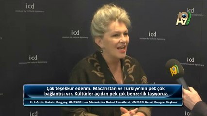H. E.Amb. Katalin Bogyay, UNESCO’nun Macaristan Daimi Temsilcisi, UNESCO Genel Konferansının Başkanı