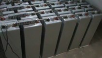 Solar battery bank/ cell bank performance overview.