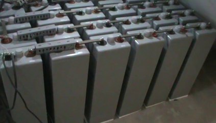 Solar battery bank/ cell bank performance overview.