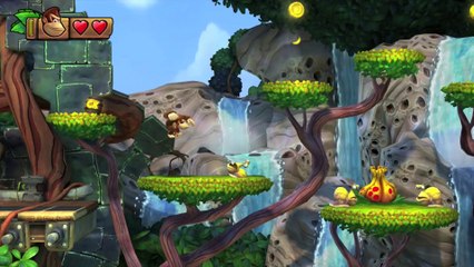 Donkey Kong Country: TF. Engranajes Salvajes 1-3 - Gameplay - 100% puzzles,letras y salida secreta