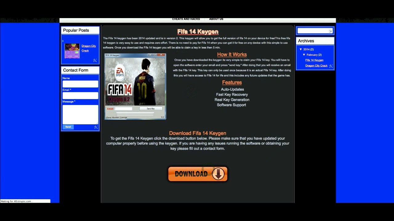 free origin key generator