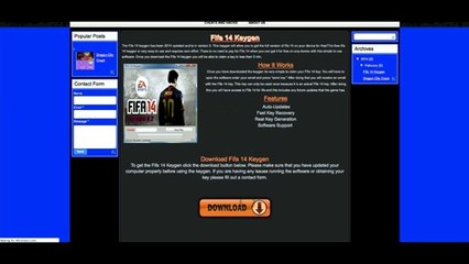 origin key generator fifa 14