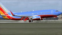 FS2004 - FS9 Southwest Boeing 737 Landing @ Chicago Midway ( HD )