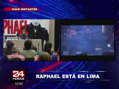 Raphael ya está en Lima para iniciar gira musical Mi Gran Noche