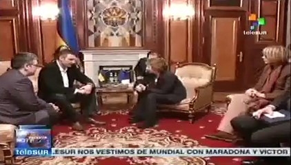 Catherine Ashton se reúne con líderes opositores ucranianos