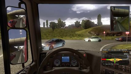 Euro truck simulator 2-détente + présentation de ma chaîne dailymoton (commenté FR) (HD)