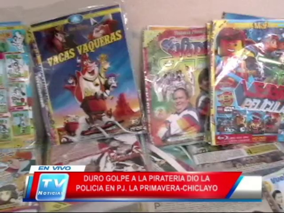 Chiclayo: Policia dio golpe a la pirateria 24 02 14