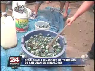 Invasores son desalojados con tanquetas y helicópteros en SJM