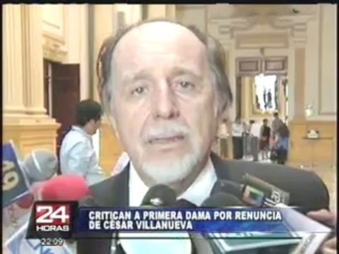 Congresistas opinan que salida de César Villanueva es culpa de Nadine Heredia (1/2)
