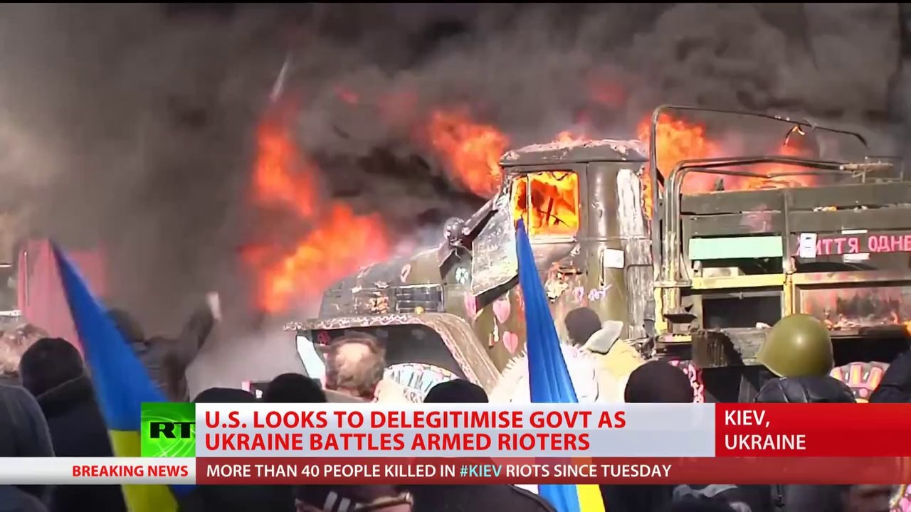 Ukraine riots according to Obama: 'Peaceful protesters' oppressed by govt