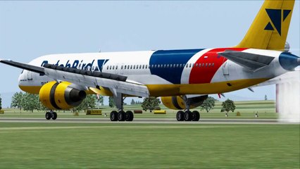 FSX Boeing 757 Smooth Landing ( HD )