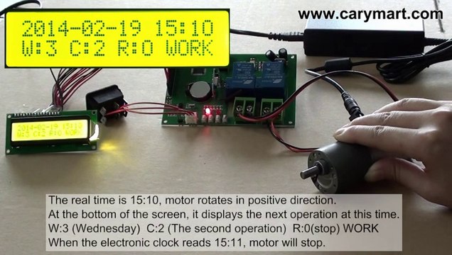 Digital Tube Circuit Board Control DC Motor after Time Setting