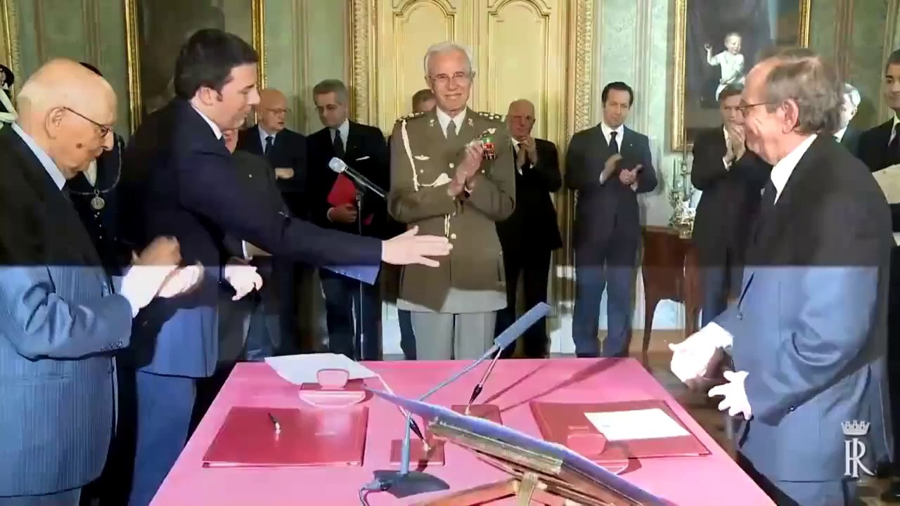 Roma - Giuramento del Ministro dell'Economia e delle Finanze, Pier Carlo Padoan (24.02.14)