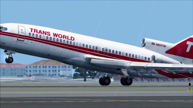 FSX Boeing 727 Low Visibility TakeOff @ Sao Paulo ( HD )
