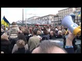 Napoli - Corteo comitato ucraino a piazza Garibaldi -live- (24.02.14)