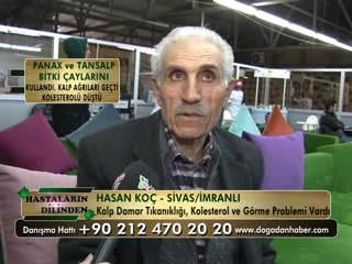 KALP DAMAR TIKANIKLIĞI - KOLESTEROL - GÖZ PROBLEMİ  RAHATSIZLIĞI VARDI ŞİFALI BİTKİLERİ KULLANDI
