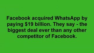 Facebook' WhatsApp acquisition - the $19 billion deal
