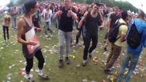 Dumb teenager dancing during Electro music festival - Benny Hill Parody!