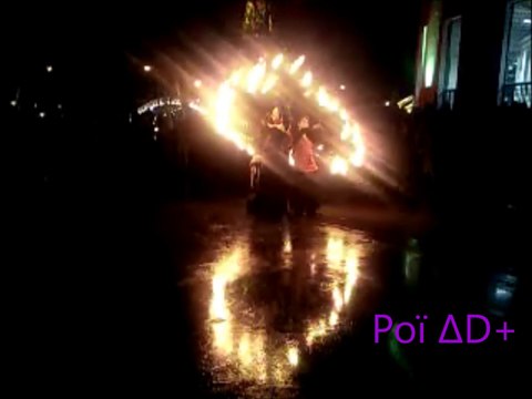 [Poï ΔD+] 4 Girls Fire Fan #PalaisDeTokyo #Paris