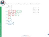 Exercice: Fractions dans des fractions