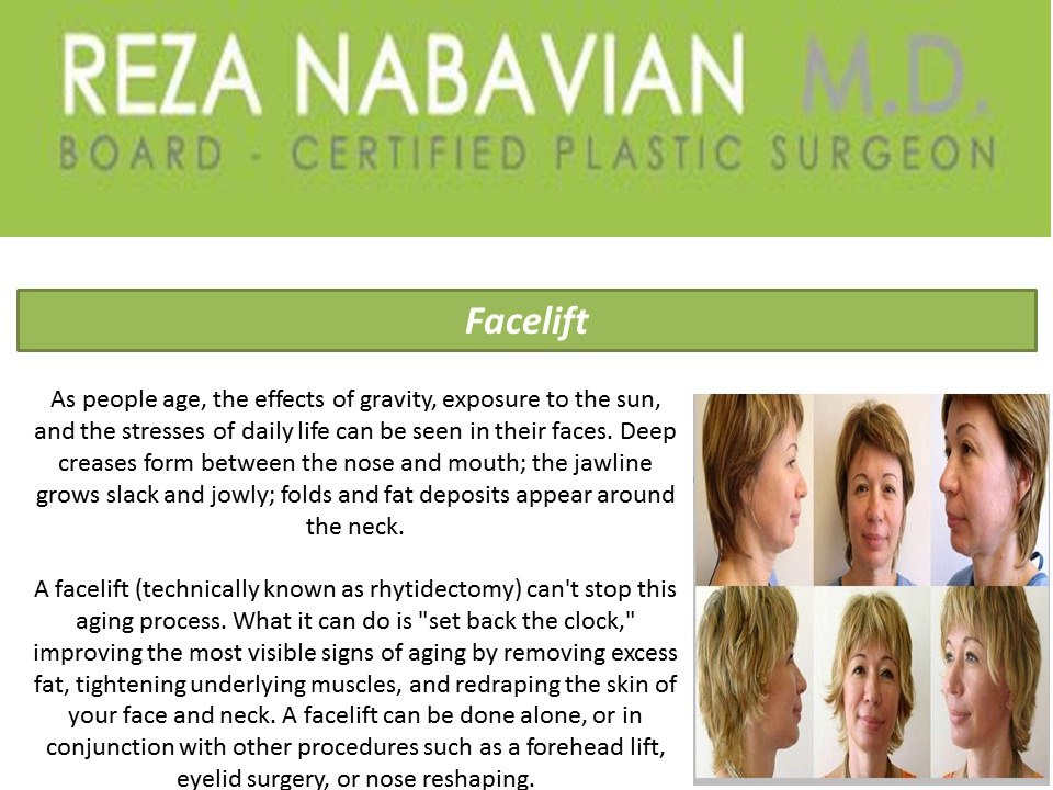 Reza Nabavian Inc : Plastic Surgeon In Santa Monica