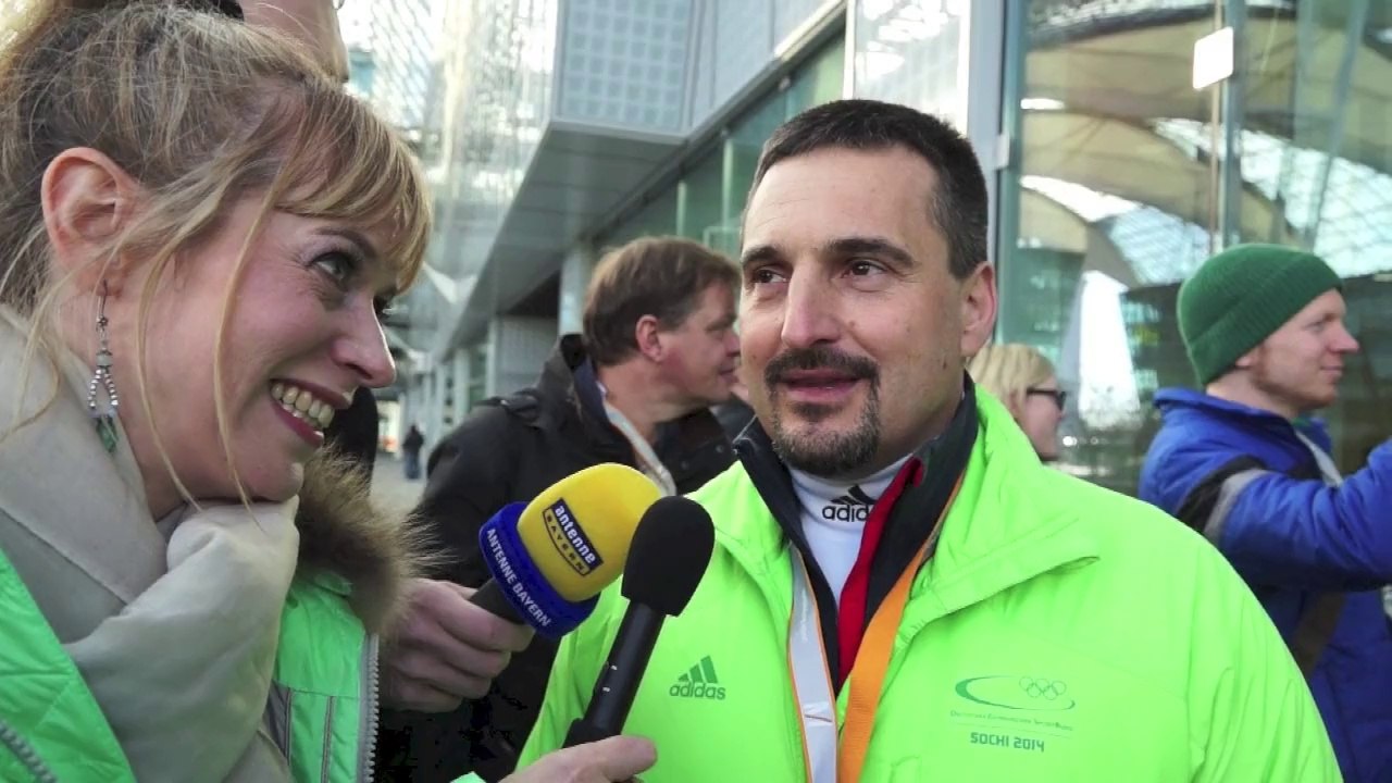 Heimkehr Deutsche Olympiamannschaft - Felix Loch