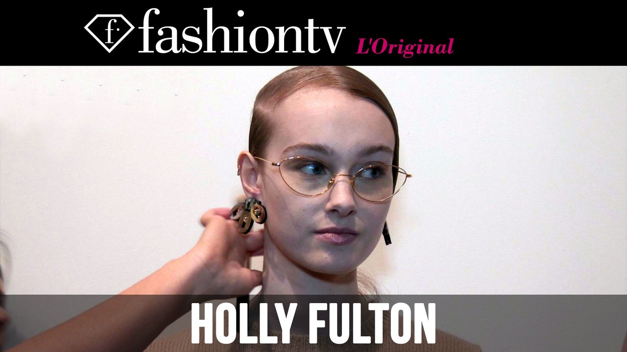 Holly Fulton Fall/Winter 2014-15 Hair & Make-up | London Fashion Week LFW | FashionTV