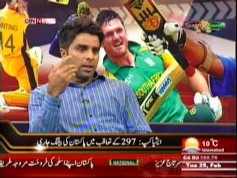 Sports & Sports with Amir Sohail (Special Transmission On Asia Cup (Pakistan vs Sri Lanka) ) 25 February 2014 Part-2