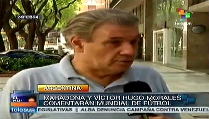 Maradona orgulloso de defender Venezuela; comentará el Fut en Telesur