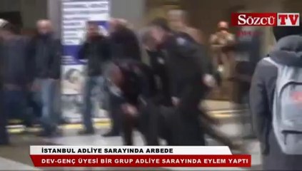 İstanbul adliye sarayında arbede