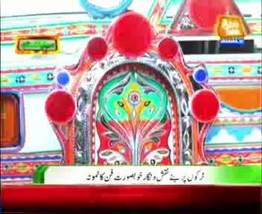 Beautiful artistic work on trucks