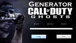 Call Of Duty Ghosts Generator PS3 XBOX360 PC Free download