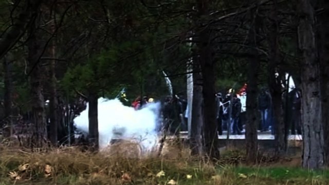 Turkish students protest against new highway's opening