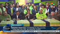 Alianza País reafirma liderazgo de la Revolución ciudadana en Ecuador