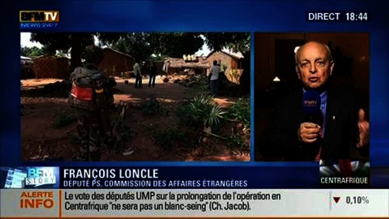 BFM Story: Vers une prolongation de l'opération Sangaris en Centrafrique ? - 25/02