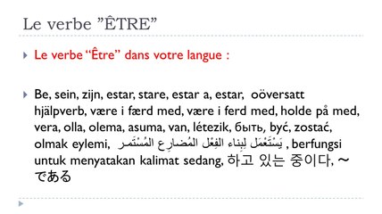 Learn French # Verbe ÊTRE = Indicatif = Imparfait