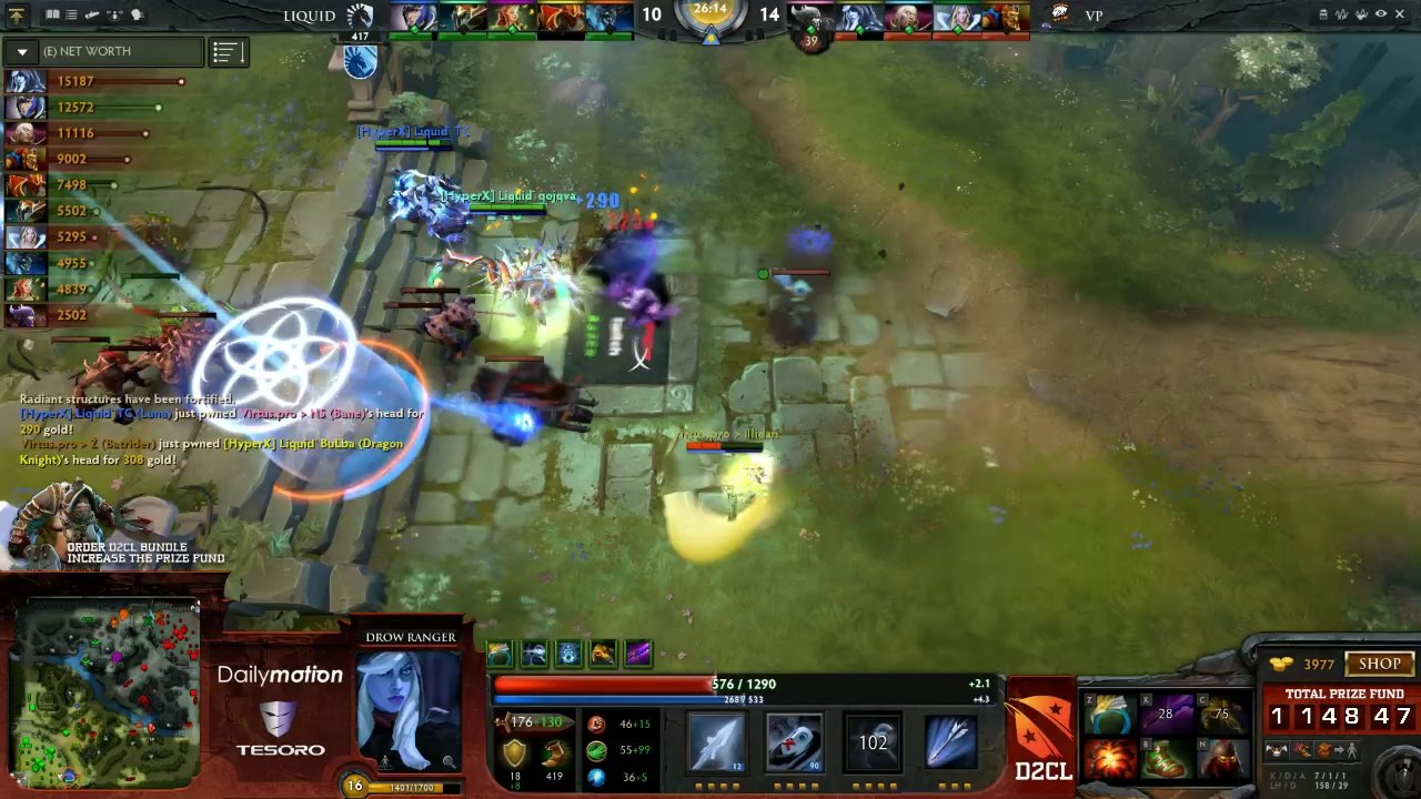 Virtus.Pro vs Team Liquid Game 1 - DOTA 2 Champions League Capitalist & Ayesee