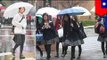 Taiwanese schools make girls wear knee-high skirts in cold weather