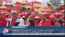 Trabajadores de PDVSA muestran su apoyo a gobierno venezolano