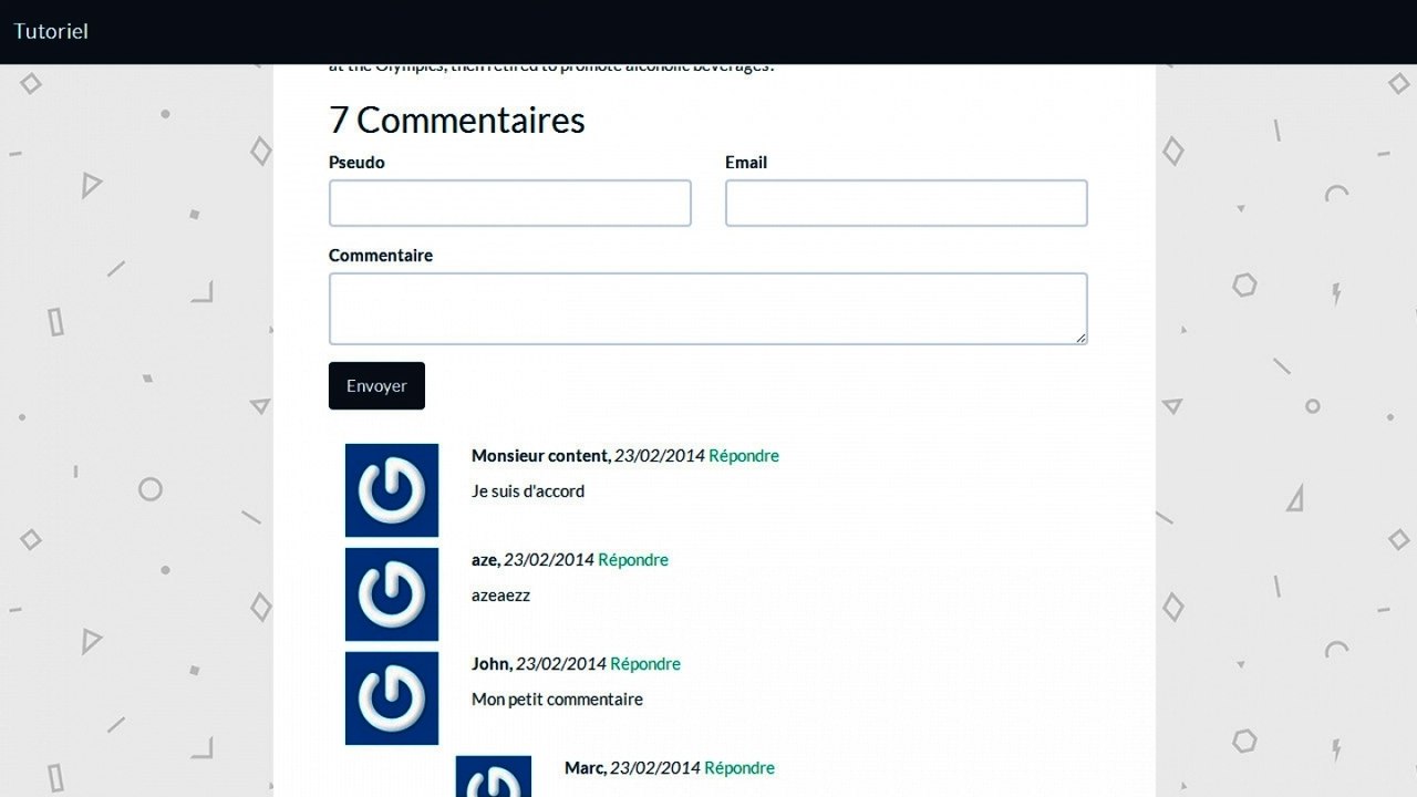 Tutoriel PHP : Plugin de commentaires