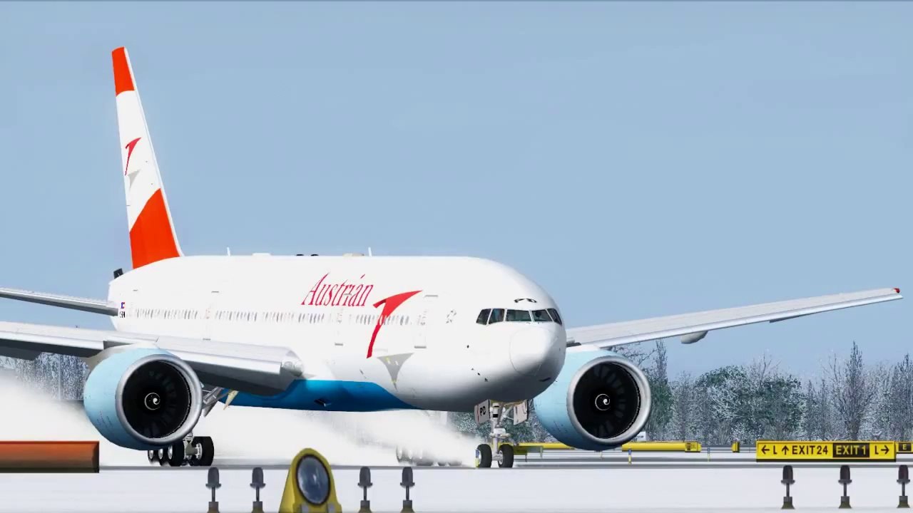 FSX Austrian A380 & Boeing 777 @ Vienna ( HD )