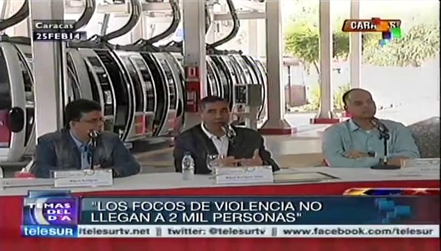 Violentos en toda Venezuela no llegan a 2 mil: min. Interior