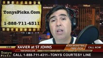 St Johns Red Storm vs. Xavier Musketeers Pick Prediction NCAA College Basketball Odds Preview 2-25-2014