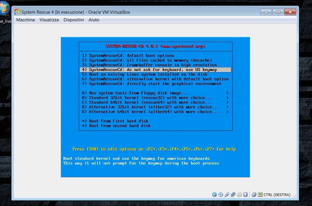 System Rescue Live cd-x86-4.0.1