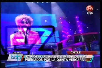 VIDEO: Laura Pausini y Fito Páez encantaron segunda noche de Viña del Mar
